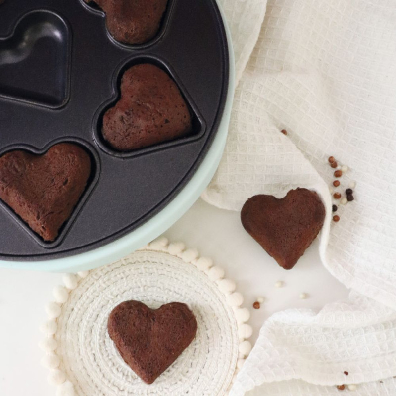 Machine à mini moelleux cœur - moelleux chocolat  gourmand - ScrapCooking