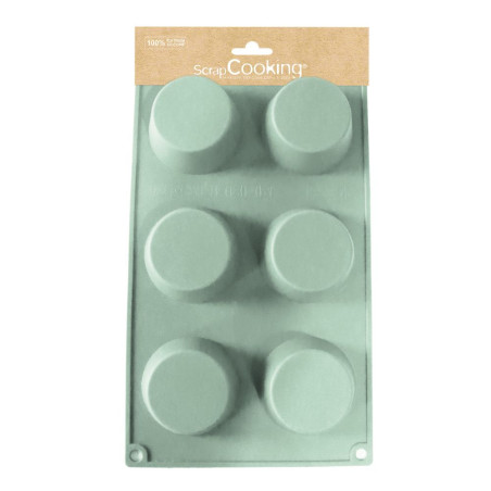 ScrapCooking® silicone mould with 6 muffin cavities