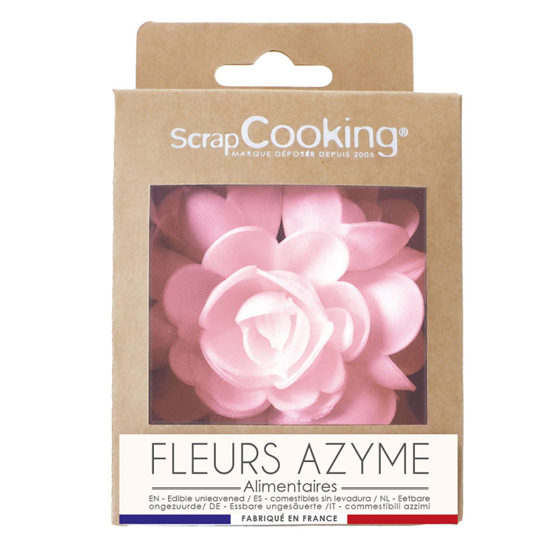 Fleur azyme rose XXL - ScrapCooking