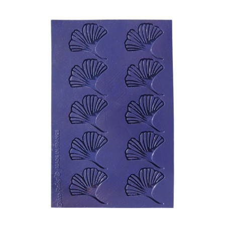 Silicone tuile mat 10 ginkgo leaves | ScrapCooking