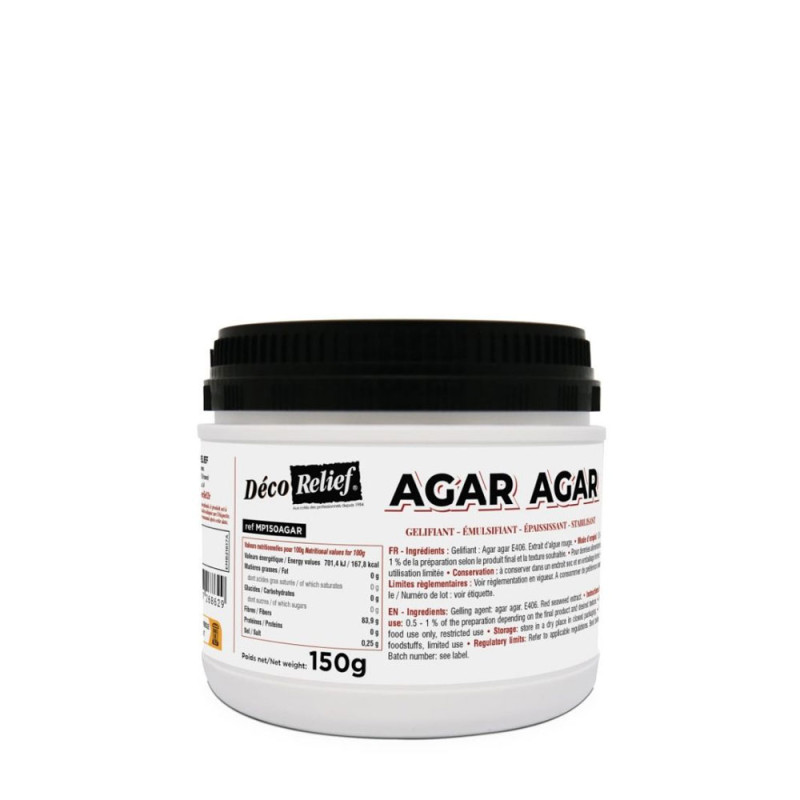 Agar-agar 150g plant-based gelling agent | ScrapCooking