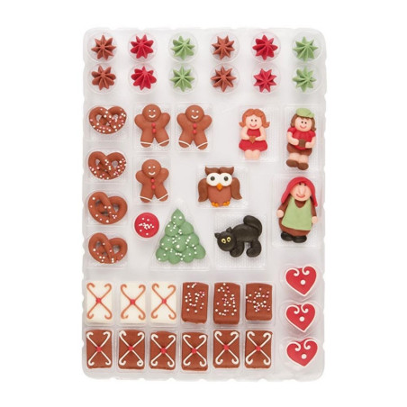 41 sugar decorations gingerbread house kit | ScrapCooking