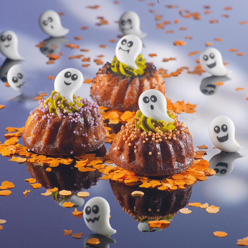 Halloween ghost sugar shapes x24 19x28mm | ScrapCooking