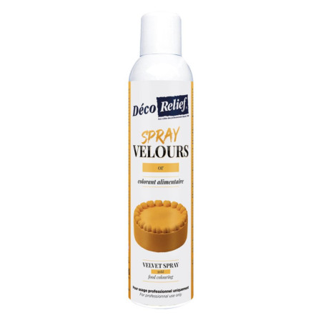 Spray velours professionnel ou - Bombe alimentaire | ScrapCooking