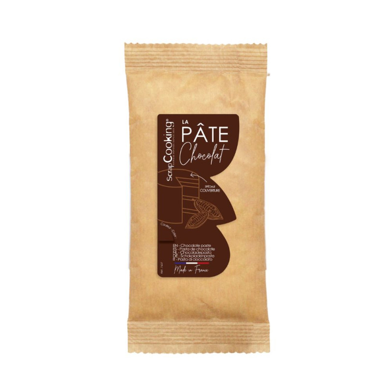 Pâte à chocolat - goût Intense 400g pack - ScrapCooking