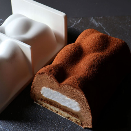 Teddy Bear 3D log silicone mould - product image 3 - ScrapCooking