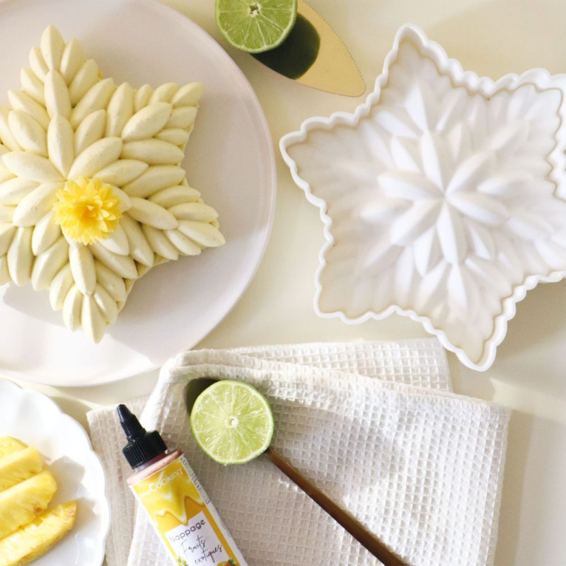 Moule 3D céleste entremets ananas citron - ScrapCooking