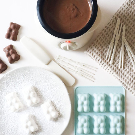 La fabrique à Oursons fondue chocolat oursons - ScrapCooking