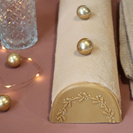 Poudre velours Caramel décoration buche - ScrapCooking