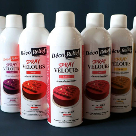 Professional red food velvet spray | ScrapCooking