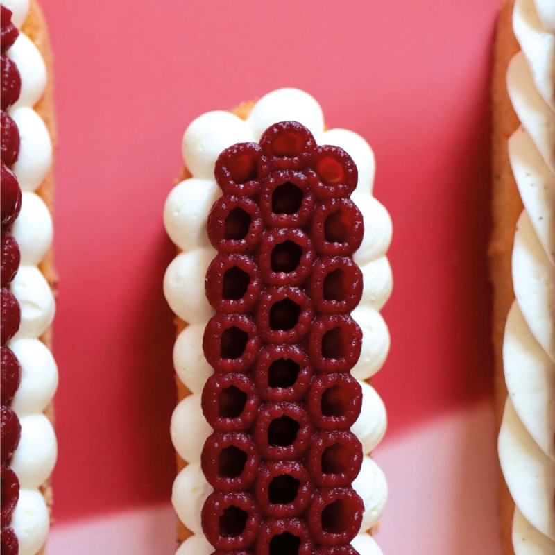 Trompe-l’oeil silicone mold – Raspberry topping 3D | Scrapcooking