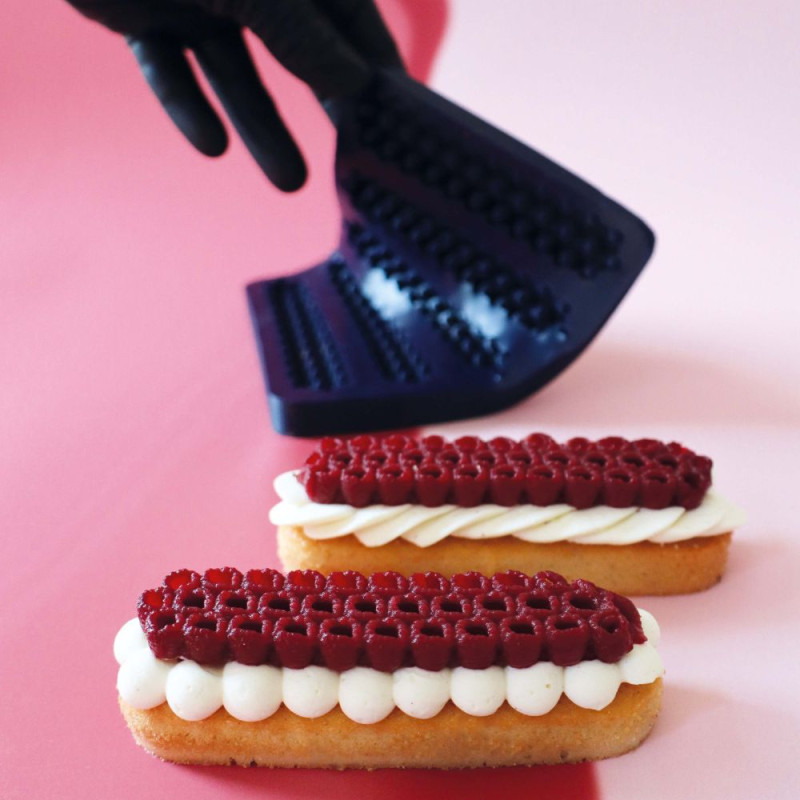 Ambiance Moule silicone trompe l'œil framboises topping - Déco Relief
