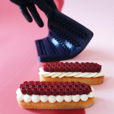 Ambiance Moule silicone trompe l'œil framboises topping - Déco Relief