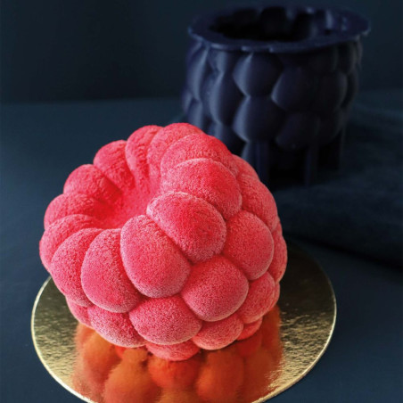 Trompe-l’oeil silicone mold – XXL realistic raspberry Ø12 cm | Scrapcooking