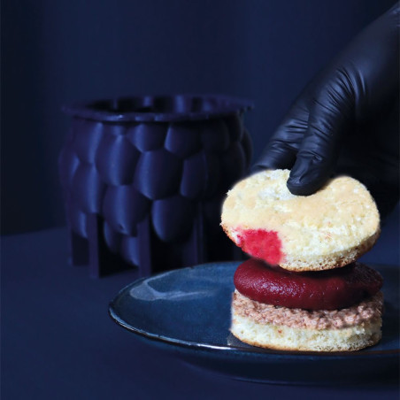 Ambiance Moule silicone trompe l'œil Framboise - Ø12 cm - Déco Relief