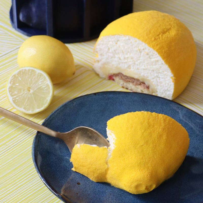 Ambiance Moule silicone trompe l'œil Citron - Ø12 cm - Déco Relief