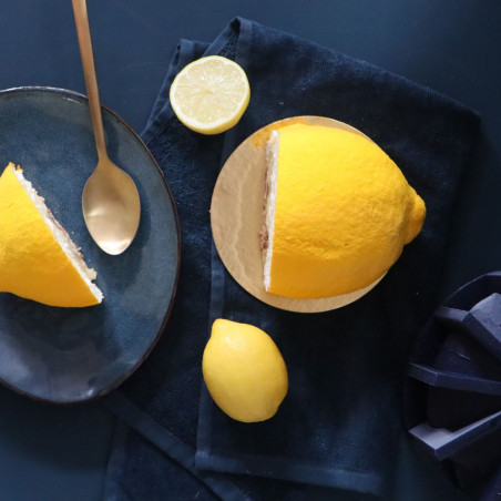 Trompe-l’oeil silicone mold – Lemon Ø12 cm | Scrapcooking