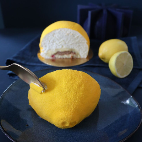 Ambiance Moule silicone trompe l'œil Citron - Ø12 cm - Déco Relief