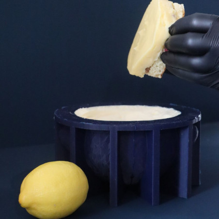 Ambiance Moule silicone trompe l'œil Citron - Ø12 cm - Déco Relief