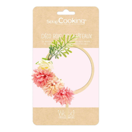 Cake topper bois fleurs pack - ScrapCooking