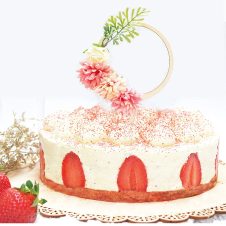 Flower cake topper - ScrapCooking®