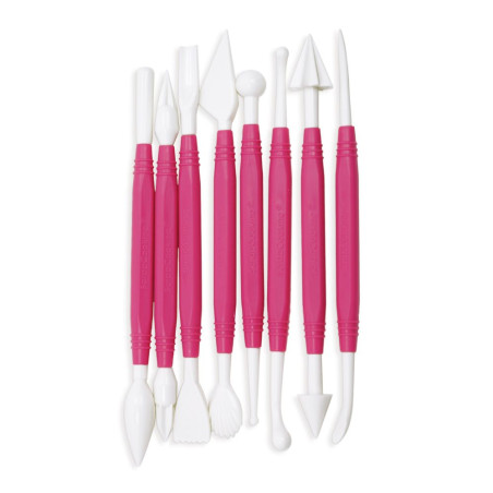 Lot de 8 outils pâte à sucre - ScrapCooking