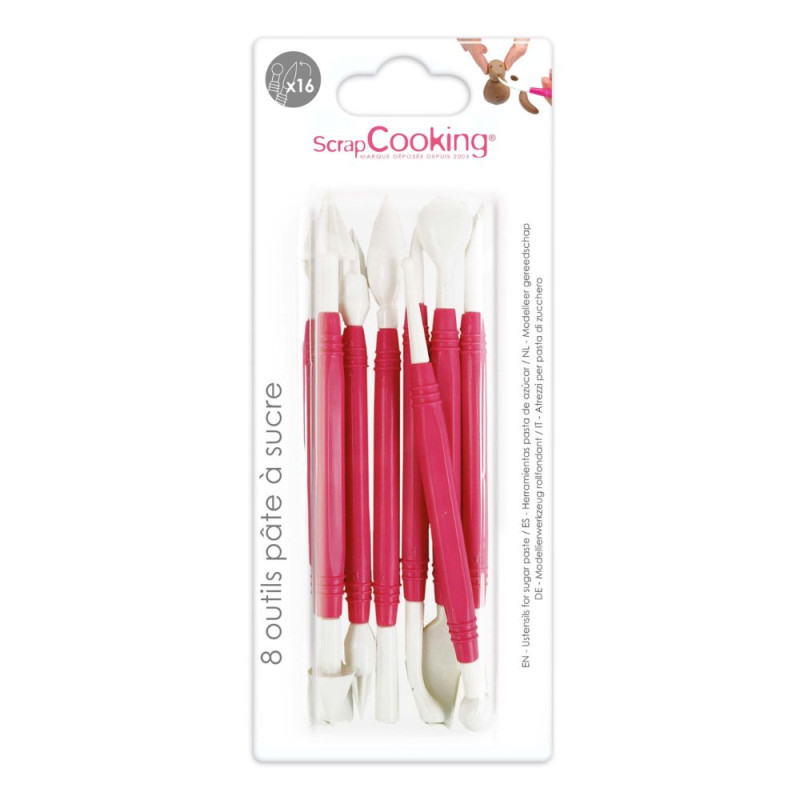 8 Fondant modelling tools  - product image 2 - ScrapCooking