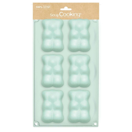 Pack Moule silicone oursons guimauve x 6 - ScrapCooking