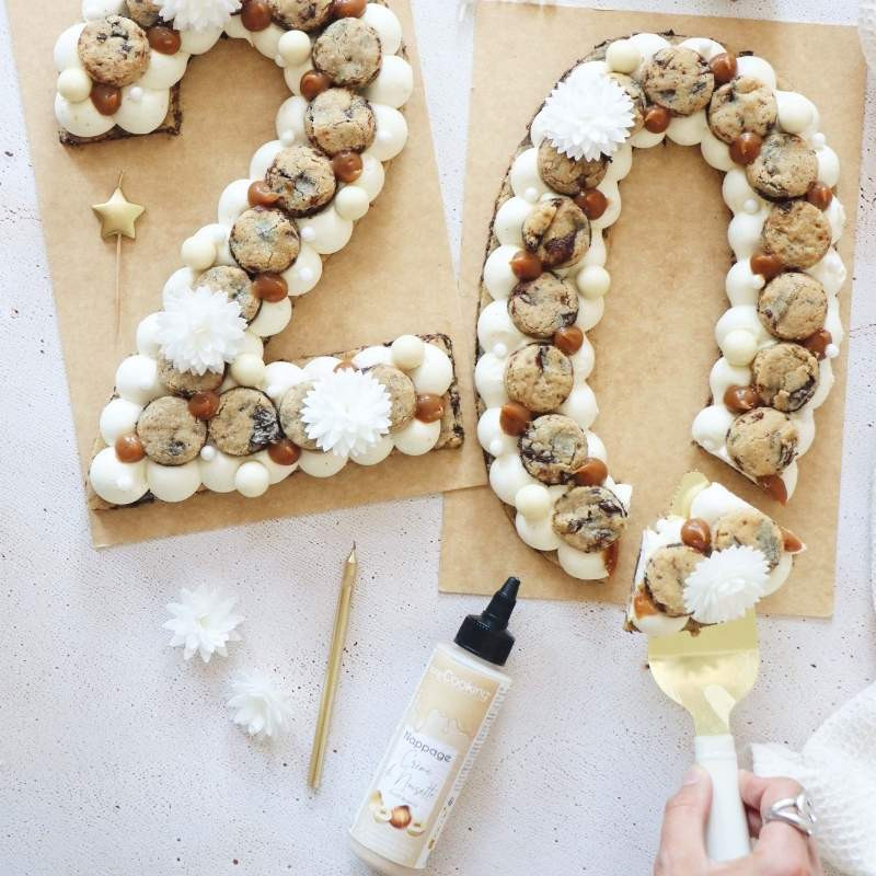 Ambiance Number Cake with Hazelnut Cream - ScrapCooking