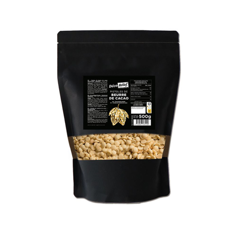 Cocoa Butter Pistoles 500 g - Pure & Professional Quality | ScrapCooking®