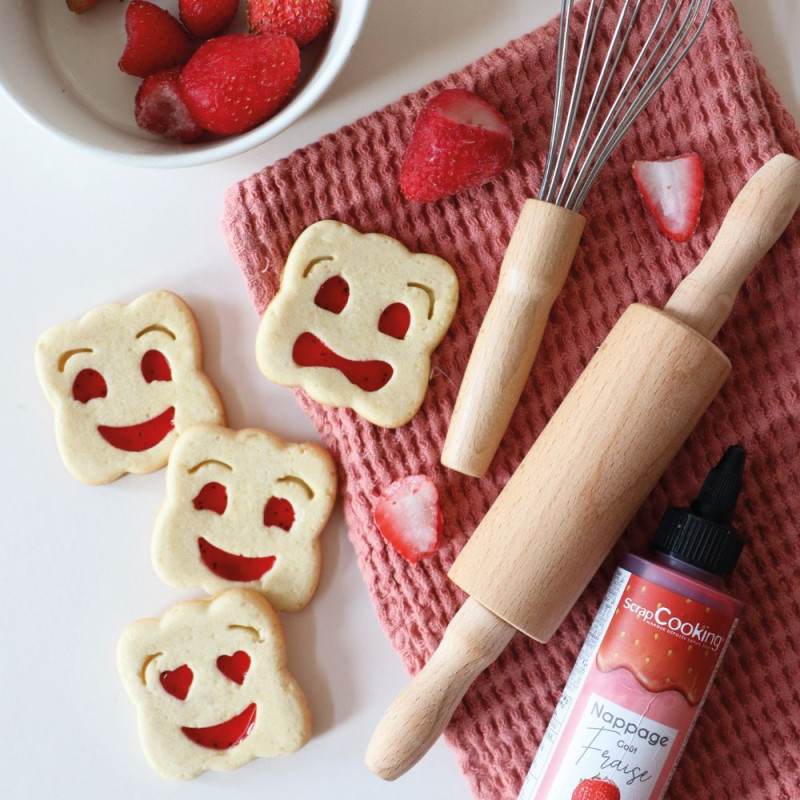 Silicone smiley face biscuits mold | ScrapCooking®