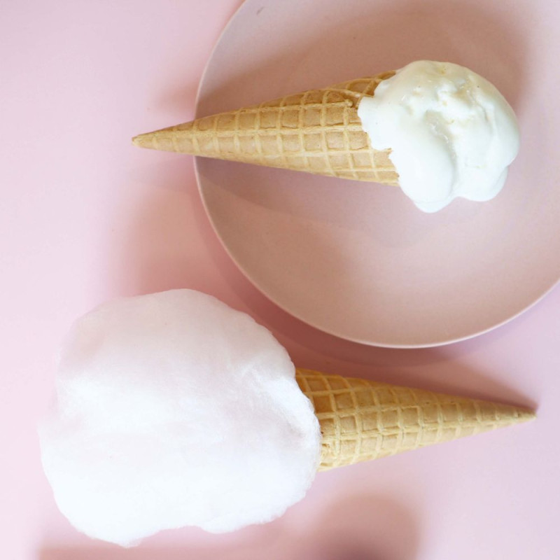 White candy floss tub | ScrapCooking®