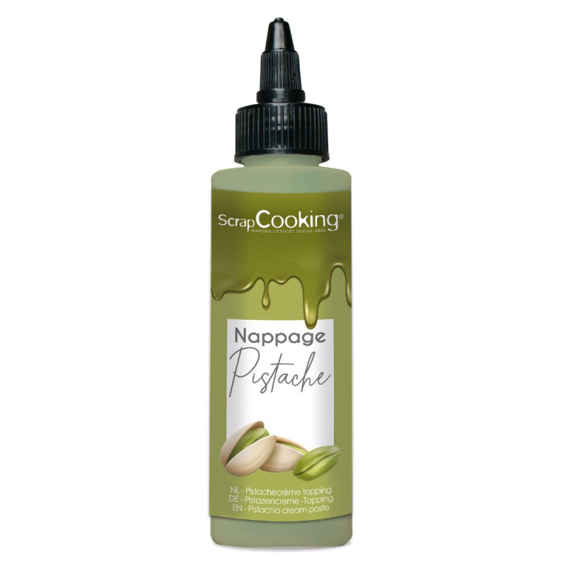 Pistachio cake glaze for green desserts | ScrapCooking®