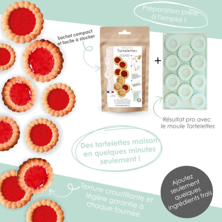 Mini pie instant cake mix | ScrapCooking®