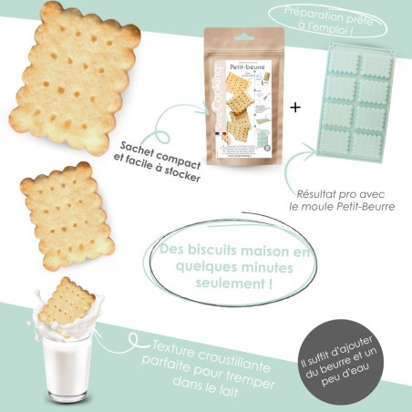 Shortbread biscuits cake mix | ScrapCooking®