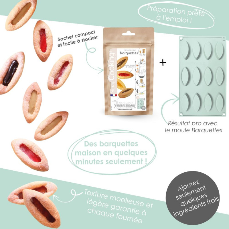 Illustration des avantages pratiques de la préparation de barquettes ScrapCooking®