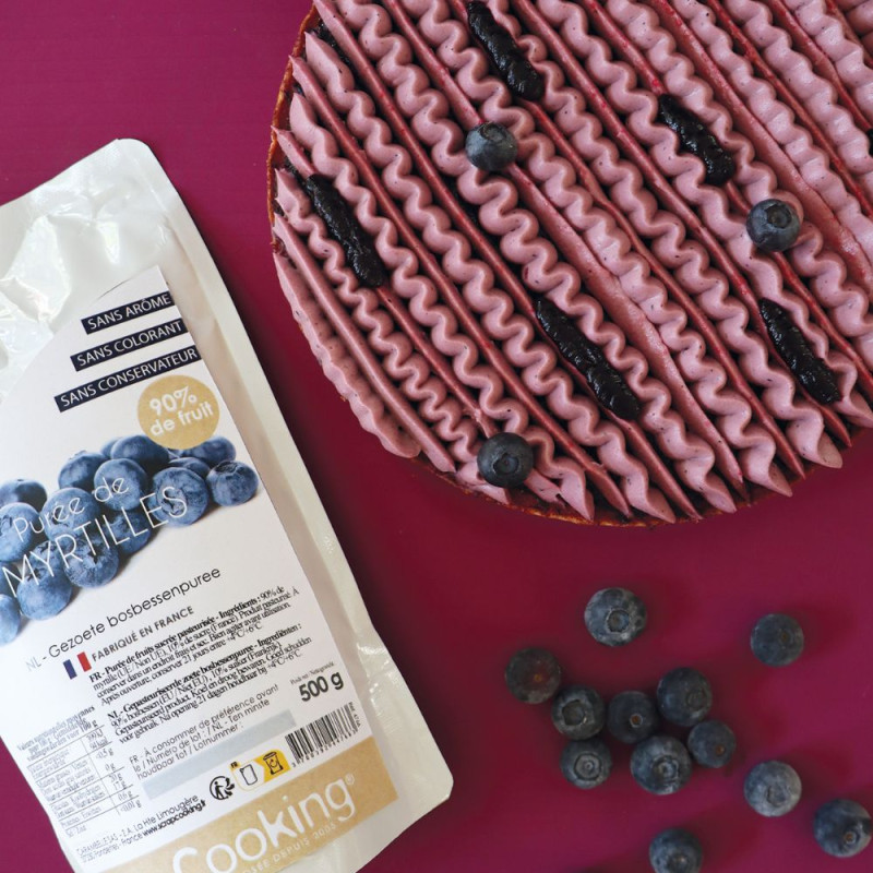 Tarte à la myrtille et purée de fruit myrtille ScrapCooking®