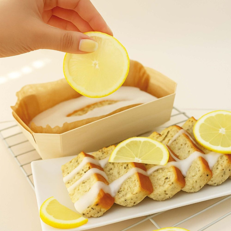 Wooden airfryer cake molds Ø 20,5cm & cupcake cases x4 | ScrapCooking®