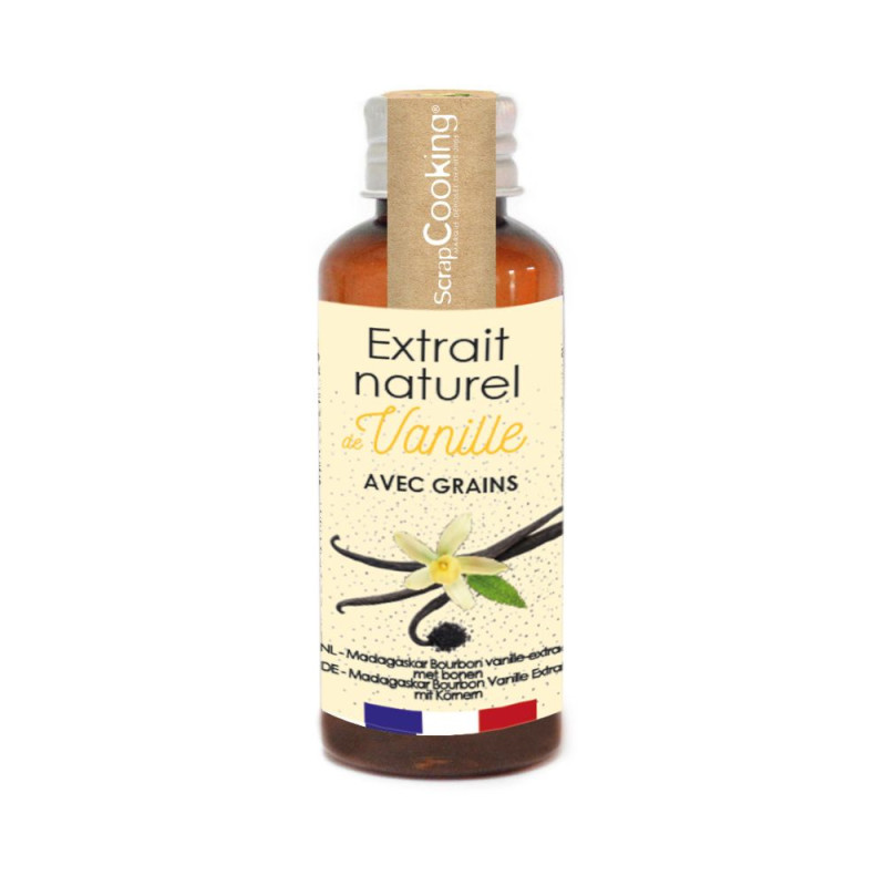 Bouteille d'extrait naturel de vanille bourbon de madagascar ScrapCooking®