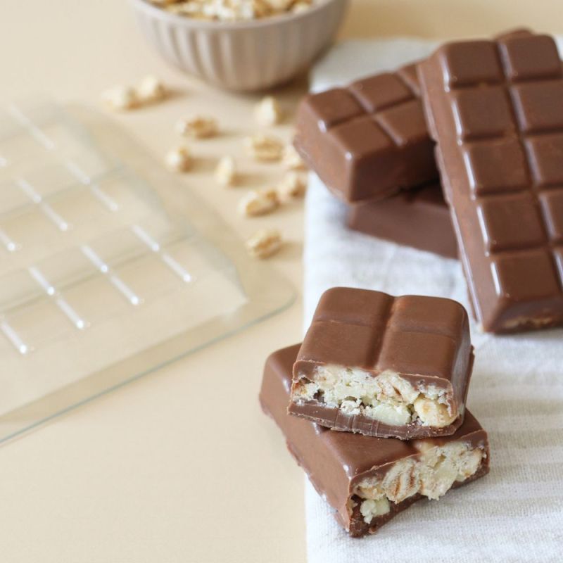 Moule barres chocolatées "Crunchy"