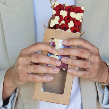 Chocolate bar kraft paper boxes x5