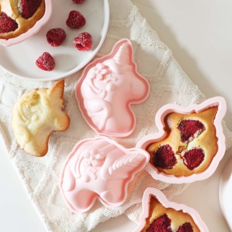 Unicorn silicone airfryer individual molds x6