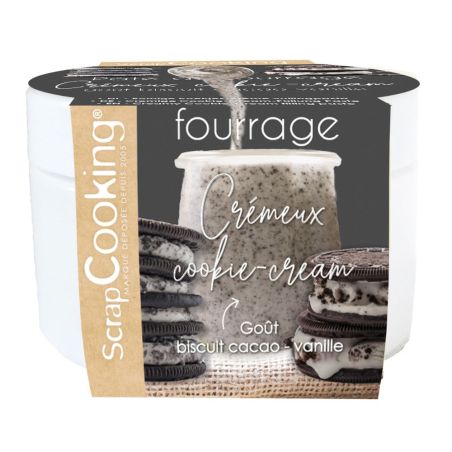 Creamy cookies & cream filling paste