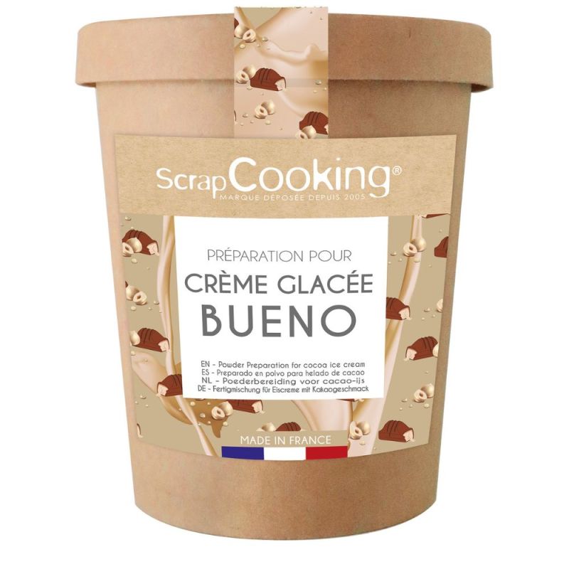 Préparation crème glacée style "Bueno"