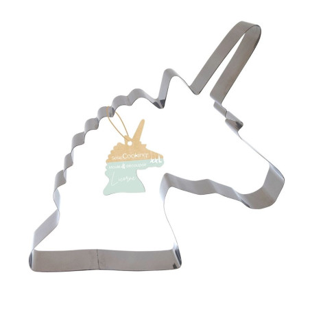XXL stainless steel Unicorn cookie cutter mould