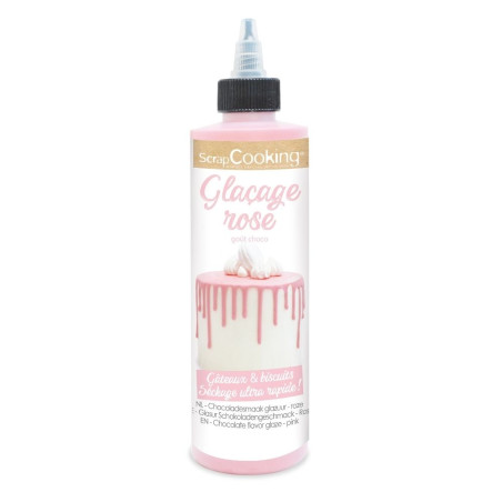 Chocolate flavour glaze pink ScrapCooking® - Drip Cake