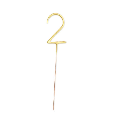 Cierge magique XXL chiffre 2 - ScrapCooking®