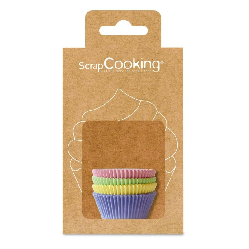 Pack de caissettes mini cupcakes colorées ScrapCooking®