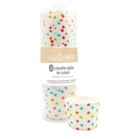 Caissettes de cuisson étoiles x 25 - ScrapCooking®