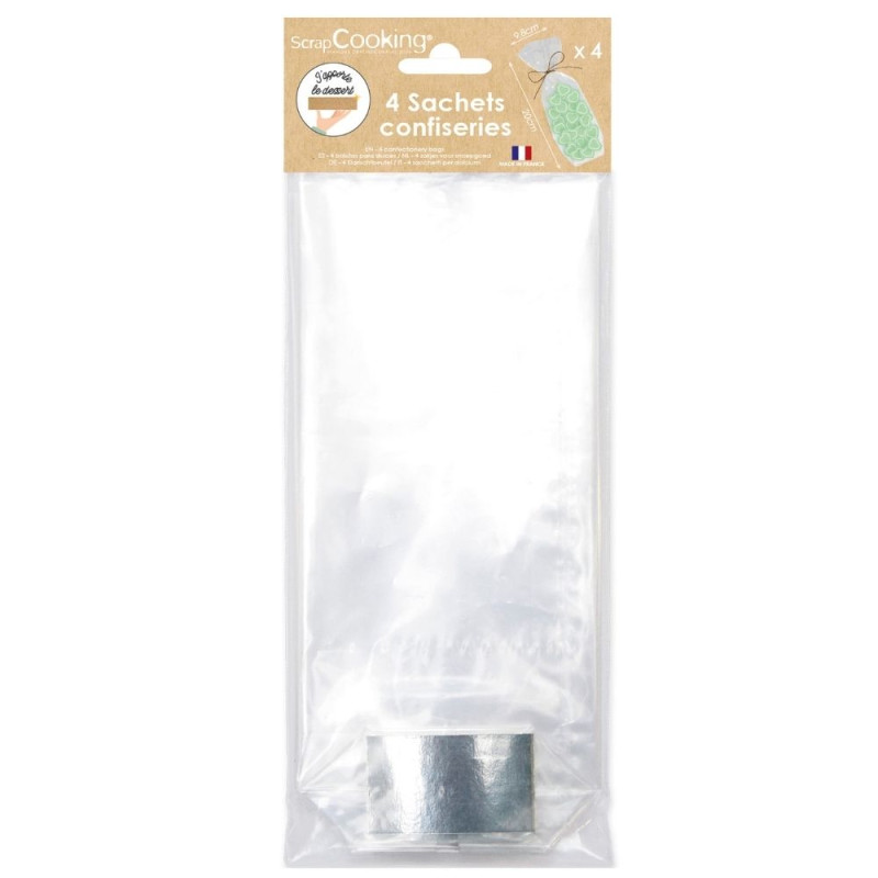 4 sachets confiseries - ScrapCooking®